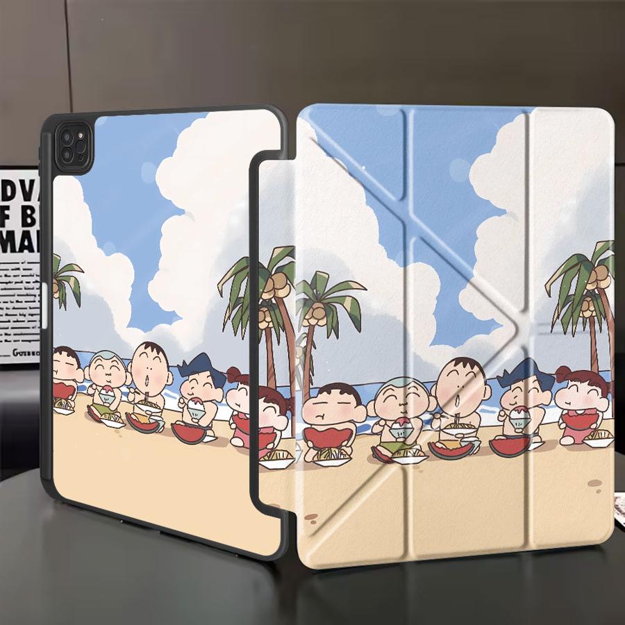 Tablet Case For iPad Pro 2025 Pro 11th 10th 9th 8th 7th 12.9inch Air 4 5 M3 M2 1 2 M4 11inch Mini 6 7 Holder Cover Cra-yons