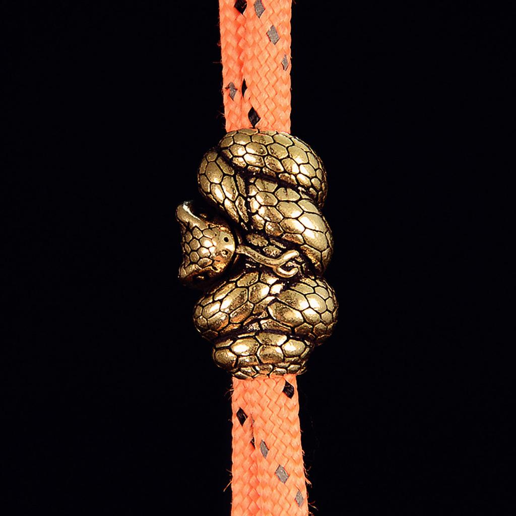 Serpent Brass Beads DIY Jewelry Making Kit Vintage Craft Accessories For Bracelets Necklaces Unisex Gift