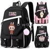 Cartoon Printed Backpack Student Teenager Girl Boy Schoolbag Large Capacity Waterproof Bookbag Women Men Travel Bag Gift