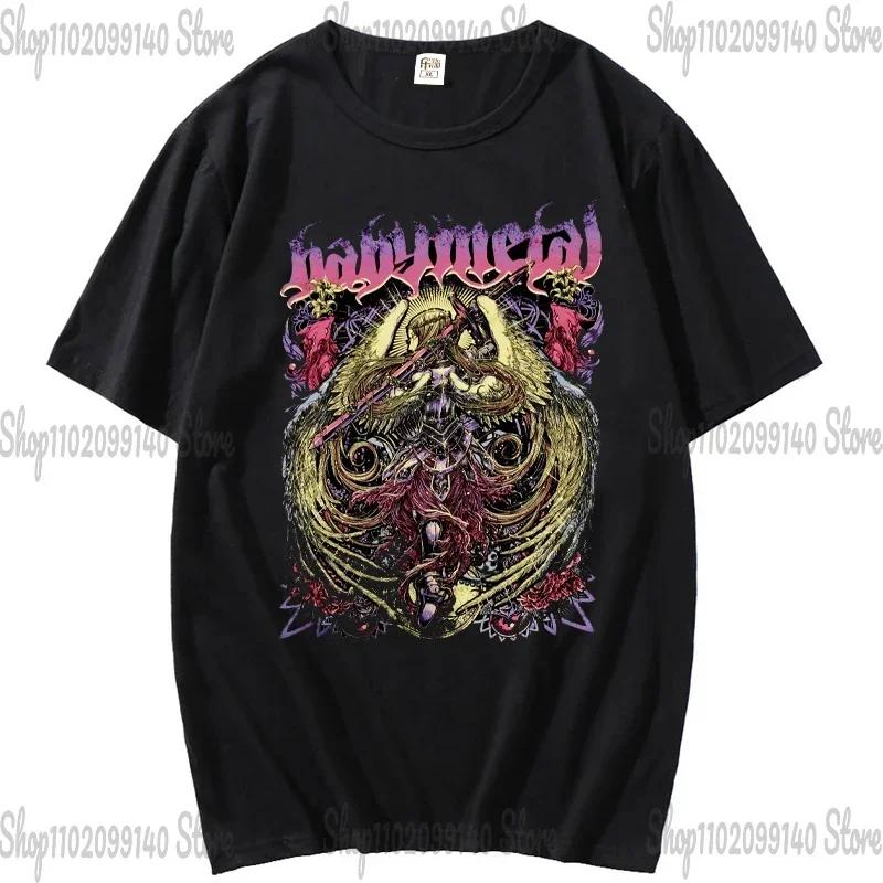 Футболка BABYMETAL, японская унисекс и женская футболка с изображением Idol Metal Band, летняя повседневная модная футболка Harajuku