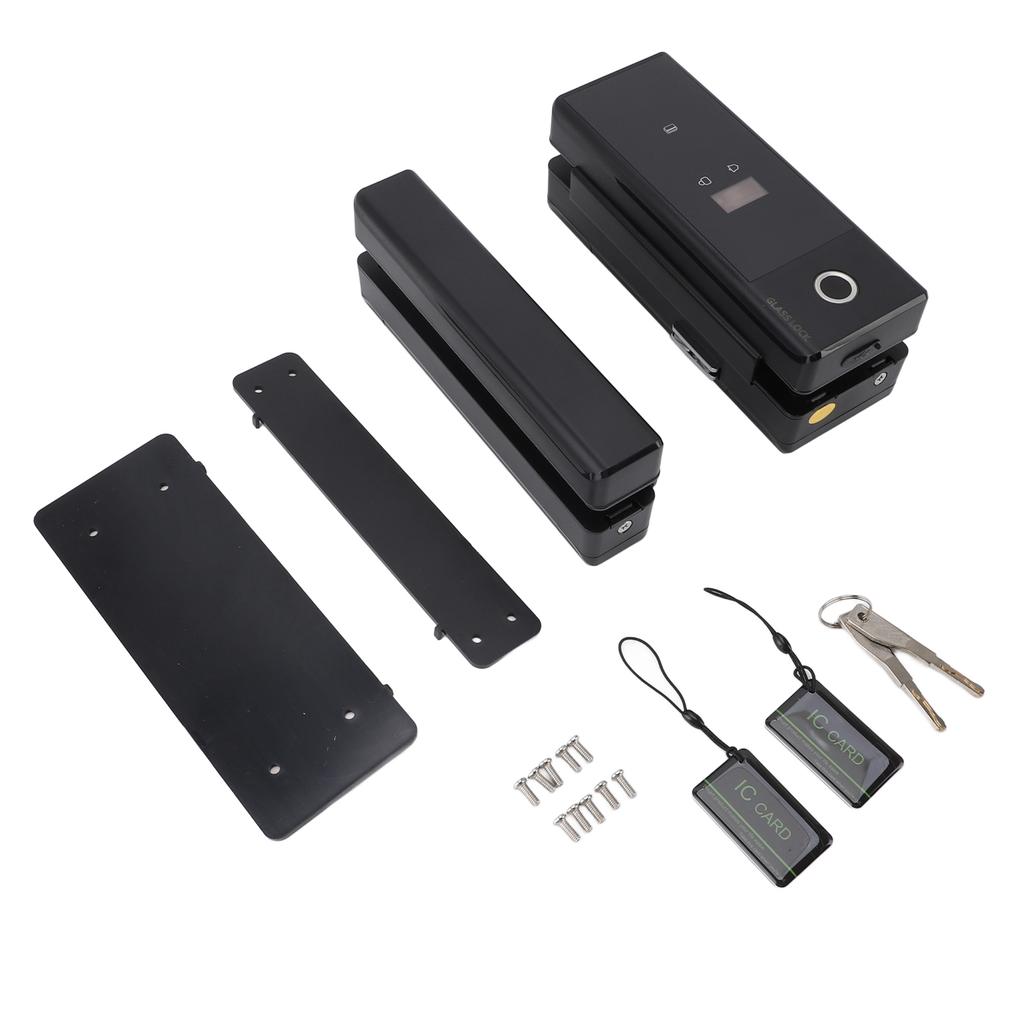 Электронный предохранительный замок для стеклянной двери 4 способа разблокировки Интерфейс TYPE C Умный предохранительный замок для стеклянной двери с ключами для офиса