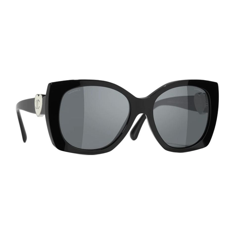 Chanel Irregular Frame Sunglasses With Logo Design Unisex sunglasses Black CH5519-C501/S4
