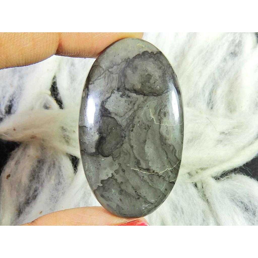 64 карата натуральный горный яшмовый овальный кристалл кабошон россыпью драгоценный камень 25X43X6 мм SK-2928