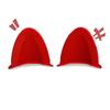 Cat Ears Style Attachments Helmet Decoration 2pcs Accessories Self Adhesive Universal Helmet Cover Sticker for Motorcycle Bicycle Scooter
