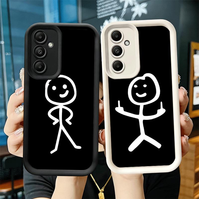 Чехол для телефона Samsung Galaxy A17 A16 A15 A14 A13 Funny Stickman Matchman A56 A36 A26 A55 A35 A25 A54 A34 A24 A53 A33 A23 A07 A0