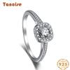 Танцизное женское классическое кольцо из стерлингового серебра 925 пробы с цирконом, женские ювелирные изделия, свадебное обещание, подарок для вечеринки