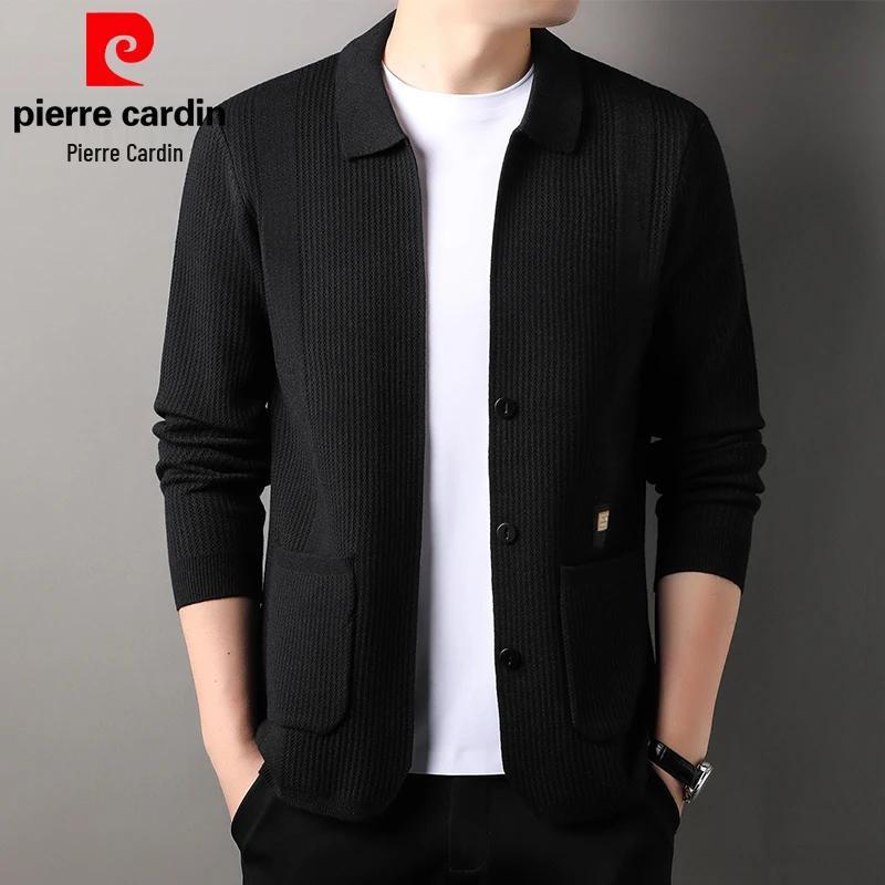 Pierre Cardin 2025 Men's Reversible Hooded Casual Jacket - Autumn Fashion for Middle-Aged Men