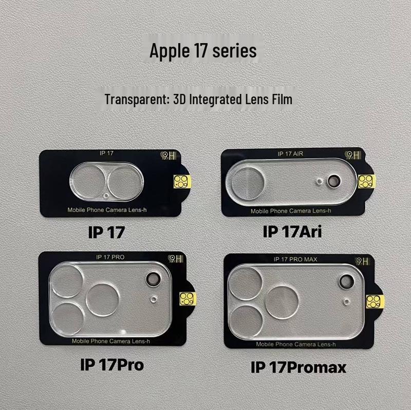 Защитная пленка для линзы задней камеры Apple iPhone 17 Pro Max, закаленное стекло, полное покрытие