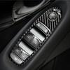 Подходит для Infiniti Q50/Q60/QX60: Наклейка переключателя стеклоподъемника на внутреннюю дверную панель из углеродного волокна