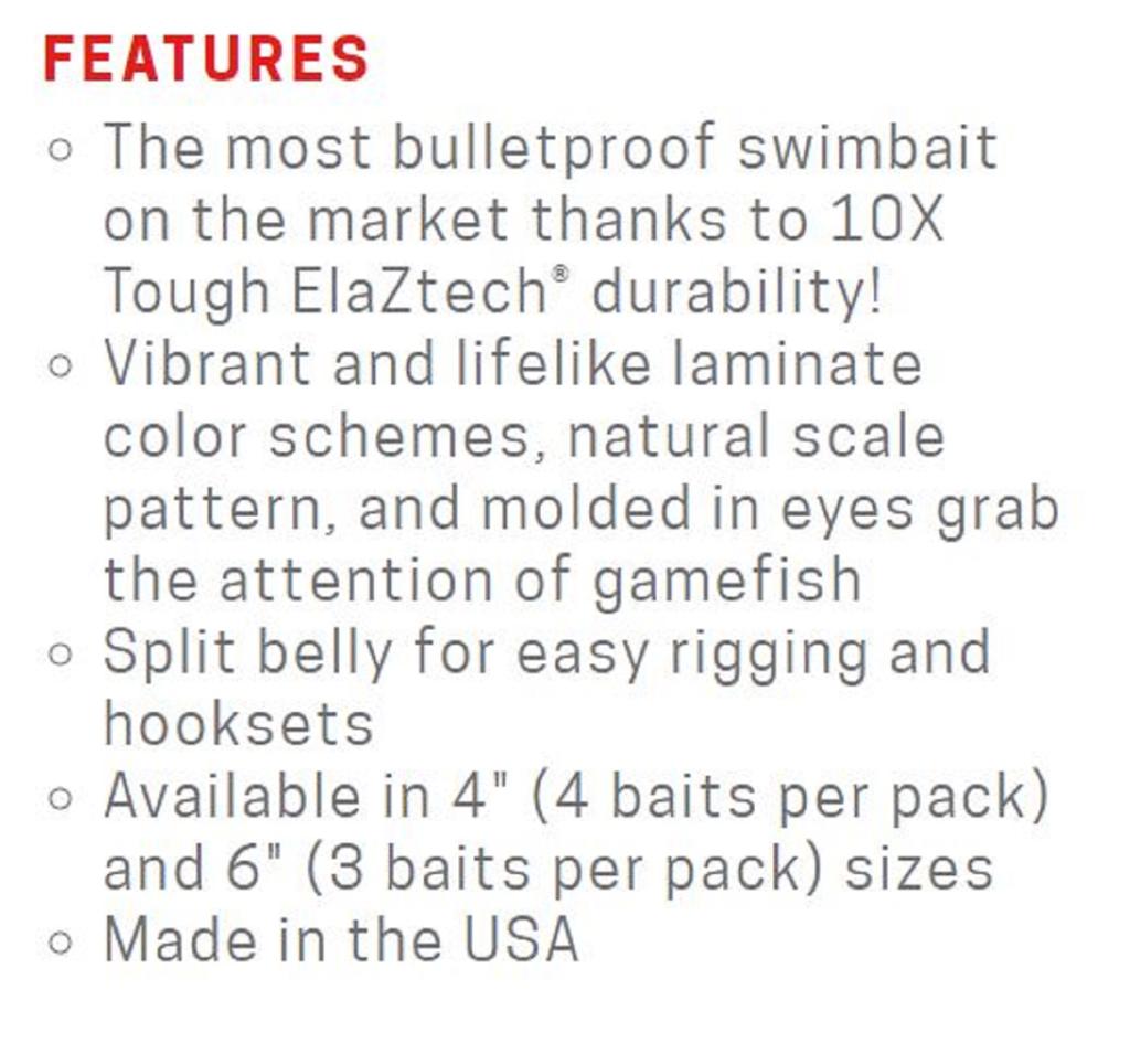 Zman Мягкая приманка SwimmerZ 4 дюйма, 4 шт. в упаковке, Аю (6312)