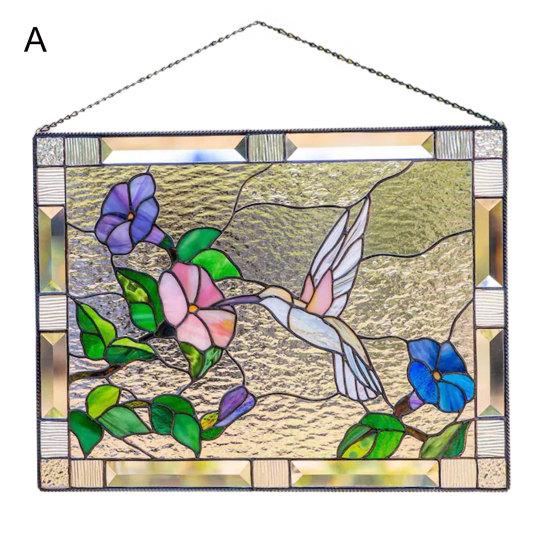 Yousheng Bird Настенная художественная подвеска для украшения дома широко использует витражные акриловые оконные завесы Товары для дома