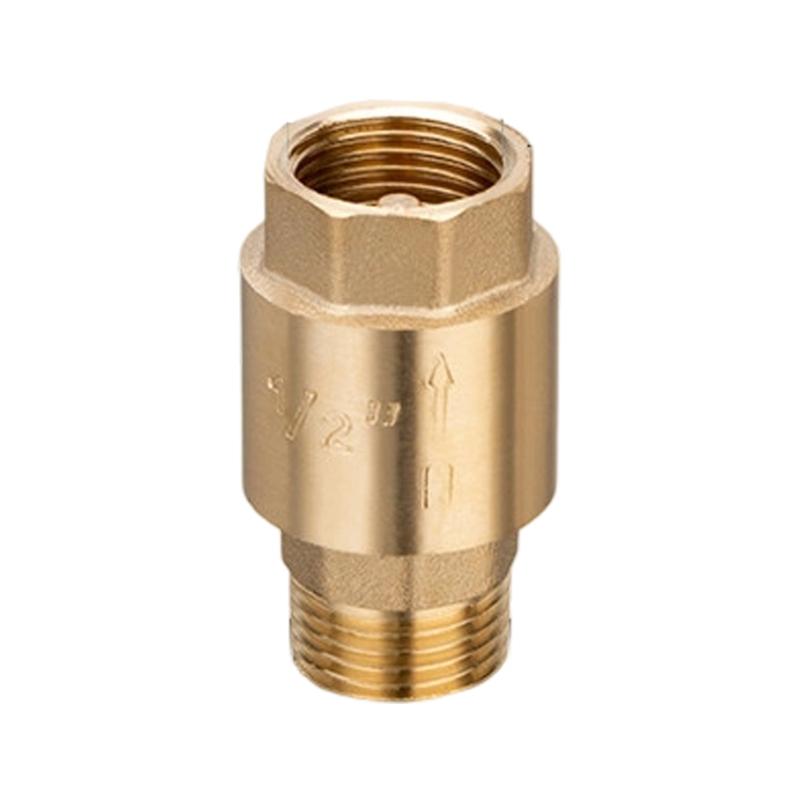 652F Industrial 6 Inch Thickened Brass Check Valves Easy Threaded Connection For Secure Fluid Control Air and Liquid Systems