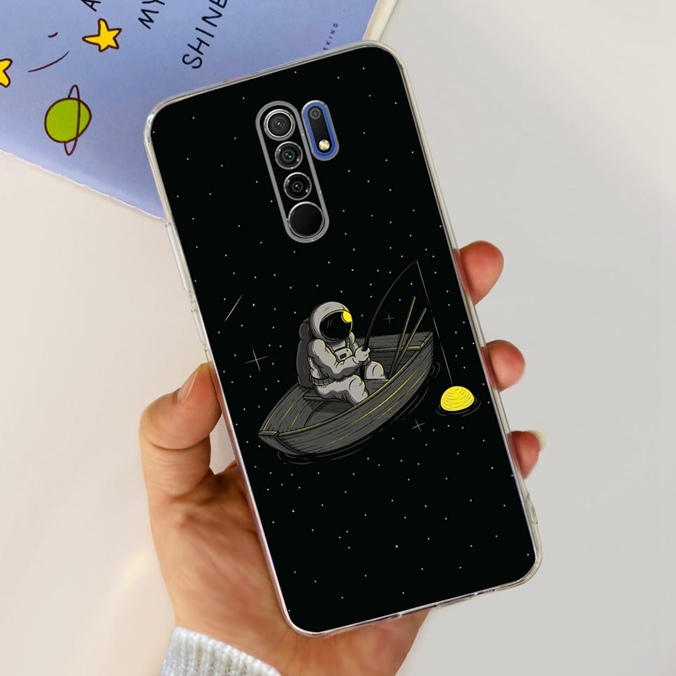 New For Xiaomi Redmi 9 Case Cute Cat Luxury Flower TPU Soft Silicone Clear Cover For Xiaomi Redmi 9 9A 9a 6.53"Bumper Phone Case