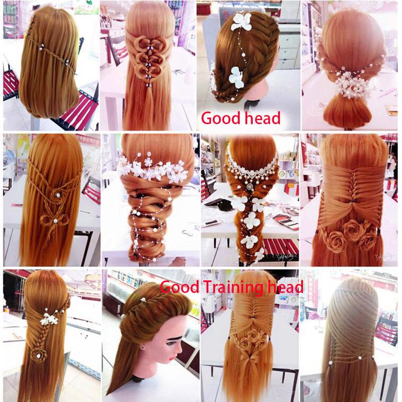 Профессиональная голова манекена, человеческие волосы, парикмахерская, Практика, прическа, кукла-парикмахер