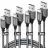 USB Type C Cable [Set of 4 0.3m+1m+1.8m+3m] Etguuds Rapid Charging Type C Cable High Speed ??Data Transfer Super Durable Nylon Cord Type C Xperia XZ1