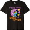 Смурфики Пузырь Пузырь Смурф и Неприятности Премиум Футболка