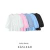 Kaslead New Arrival Women's Clothing Fashion Style Fashion Casual Minimalist Bowknot Long Sleeves Shoelace Small Top