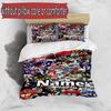3pcs Duvet Cover Set (1*Duvet Cover + 2*Pillowcase, Without Core), Custom Name NFL Pattern Bedding Set, Home Bedroom Decor Gift