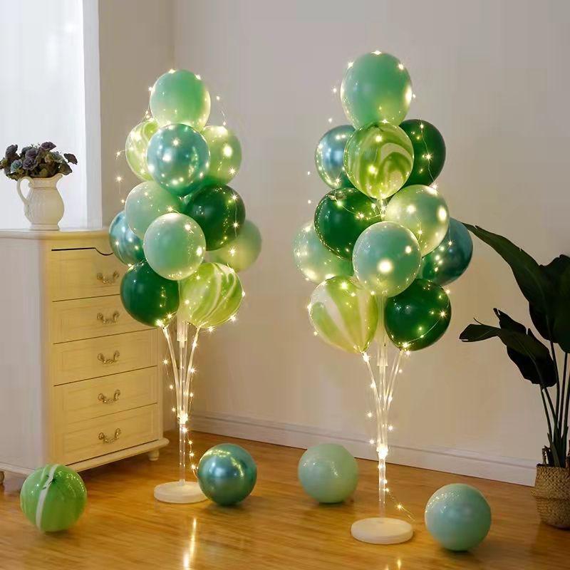 Glow-in-the-Dark Floor Balloons for Birthdays & Anniversaries, New Year’s Movable Stand