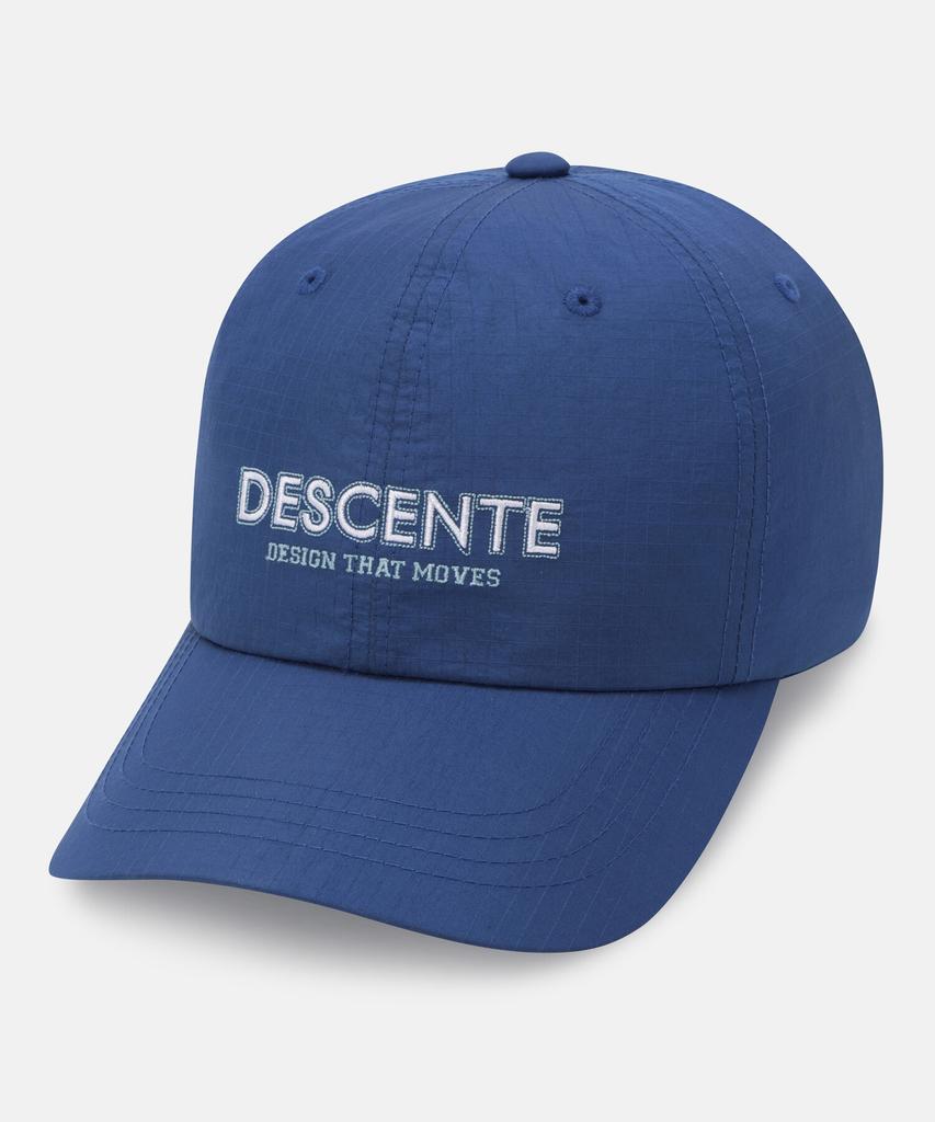 Кепка-восьмиклинка DESCENTE с тканым логотипом, синяя, Sr123Ucp1B