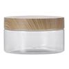 Plastic Empty Clear Jars Containers Imitation Wood Texture Bottle Seasoning Lids Jar Home 30Ml-300Ml