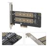 Riser Card SSD to PCIE SATA DualDisk Transfer Expansion Card for Windows OS X LINUX