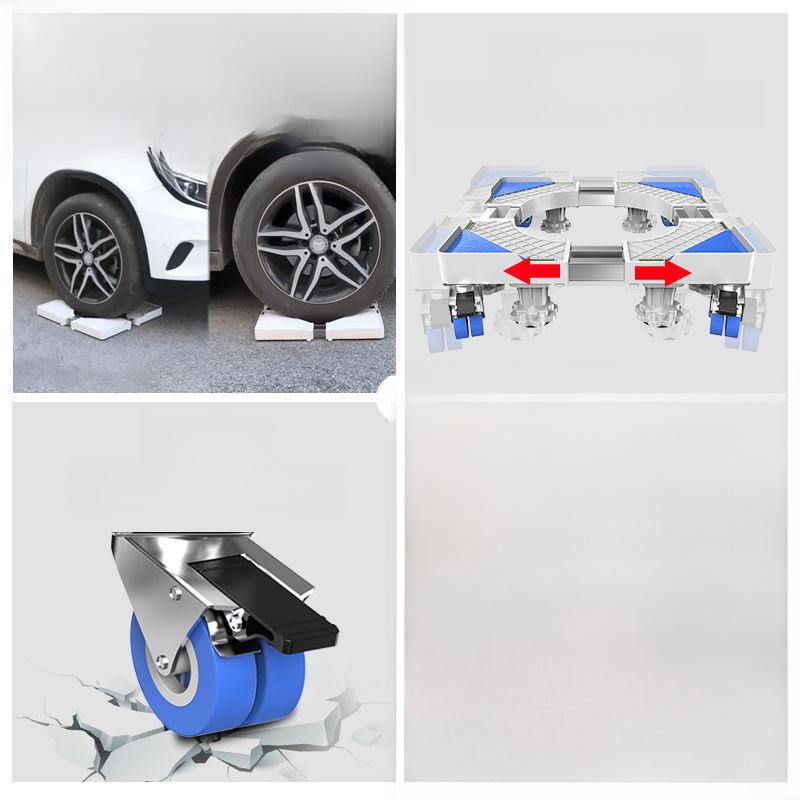 Регулируемая подставка для стиральной машины с барабаном и кронштейном волнообразного колеса