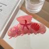 Acetic Acid Shell Hair Claw Korean Style Geometry Shark Clip Ocean Animal Hair Clip  Travel