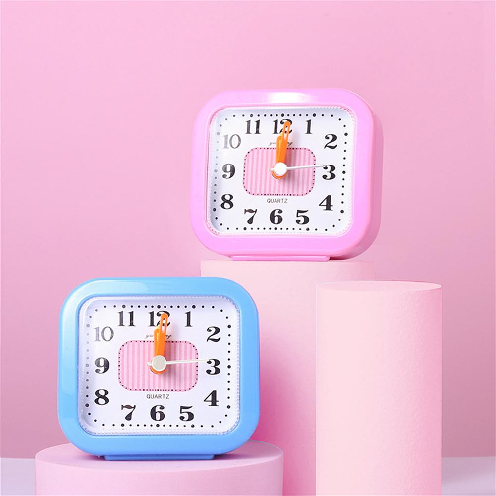 Компактный квадратный громкий будильник, элегантный дизайн, надежный звонок для пробуждения
