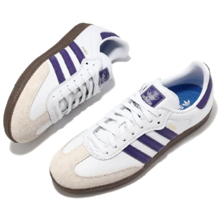 adidas Кроссовки Samba Adv Белый облачный Колледжский фиолетовый IE6613
