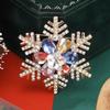 Трендовые броши-булавки в виде снежинок и цветов из кристаллов со стразами для женщин, аксессуары для пальто, банкетной вечеринки, подарки