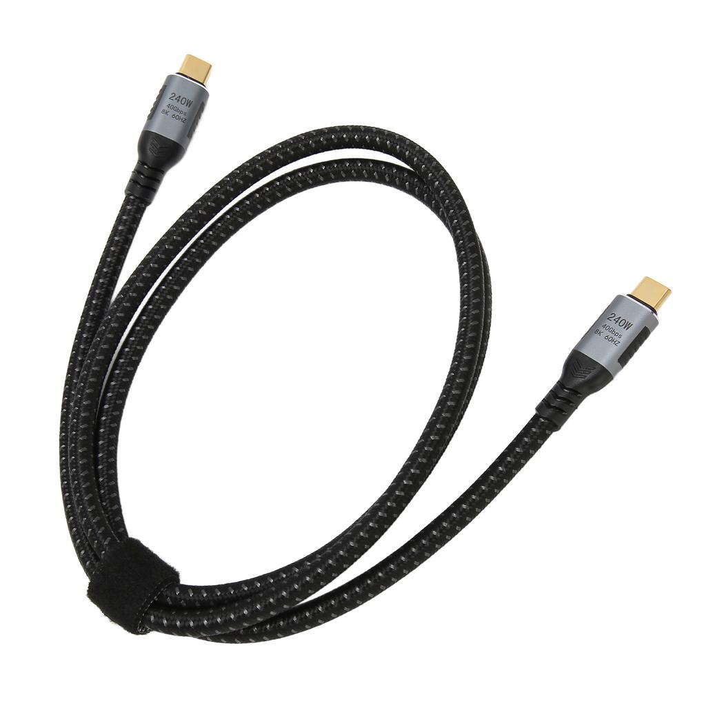 Кабель передачи данных USB 4.0 Gen 3, передача данных 40 Гбит/с, зарядка 240 Вт, поддержка отображения 8K 60 Гц, кабель Type C - Type C
