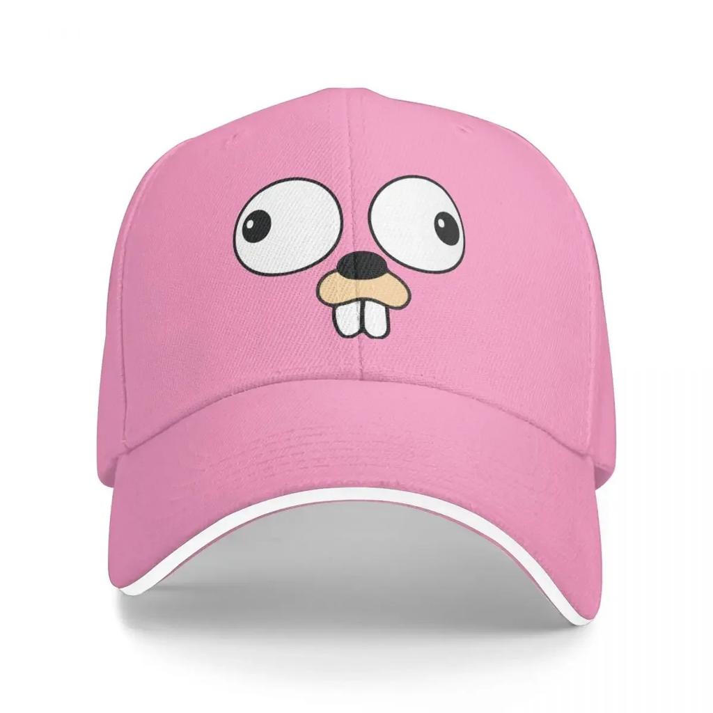 New Golang Gopher Go Face Baseball Caps Activities Snapback Hat Unisex Women Hats