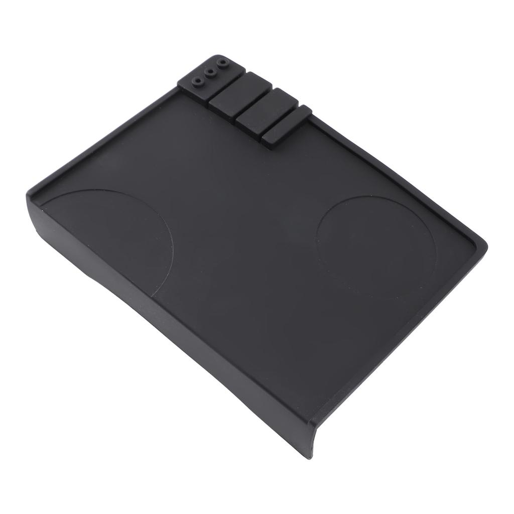 Коврик для тампера для кофе, мягкий противоскользящий коврик для тампера для кофе с углом для кухни, офиса, черный