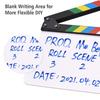 30 * 24cm/ 12 * 9in Acrylic Film Clapboard Movie Directors Clapper Board Slate Cut Action Scene
