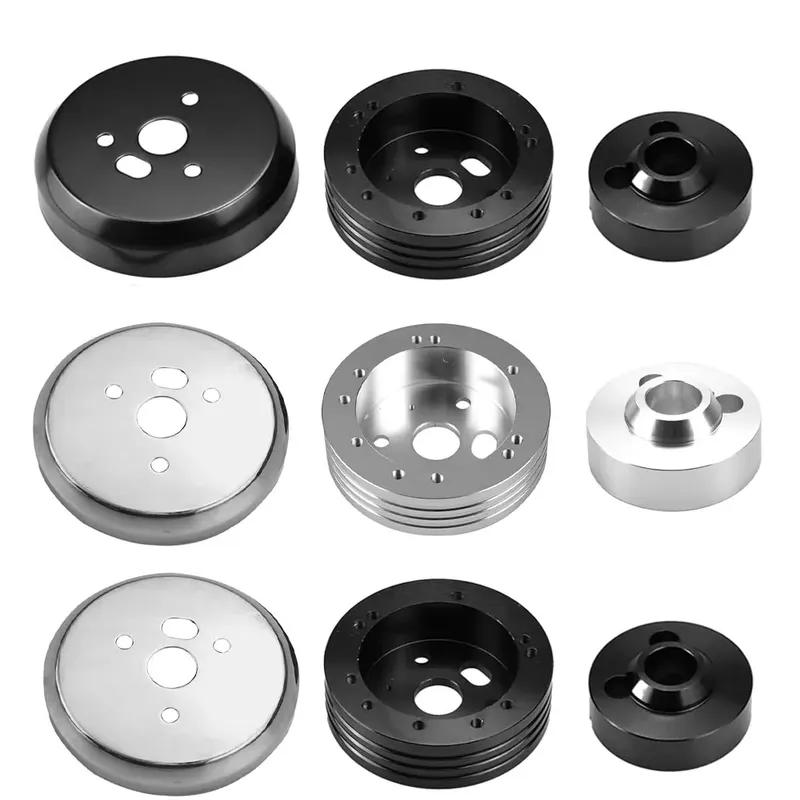 Car 5 & 6 Hole Billet Steering Wheel Hub Adapter For Chevrolet Car Steering Wheel Polished Hub Adapter Modification Accessories