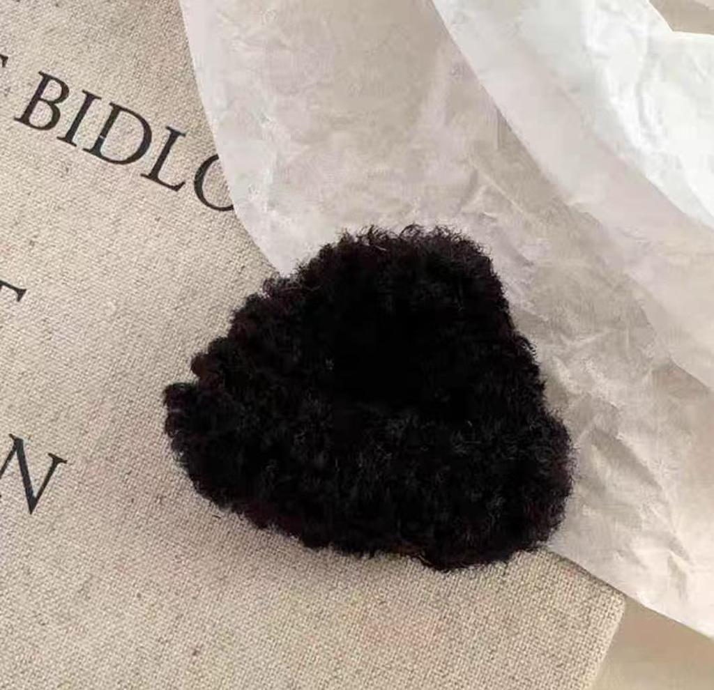 Заколка для волос «кошачье ухо» из овечьей шерсти: Милая осенне-зимняя принцесса-заколка для челки на бок