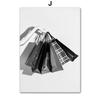 Wall Art Canvas Painting Racing Car Paris Towel Shopping Girl Gift Black White Home Decor Poster Print Living Room Wall Pictures