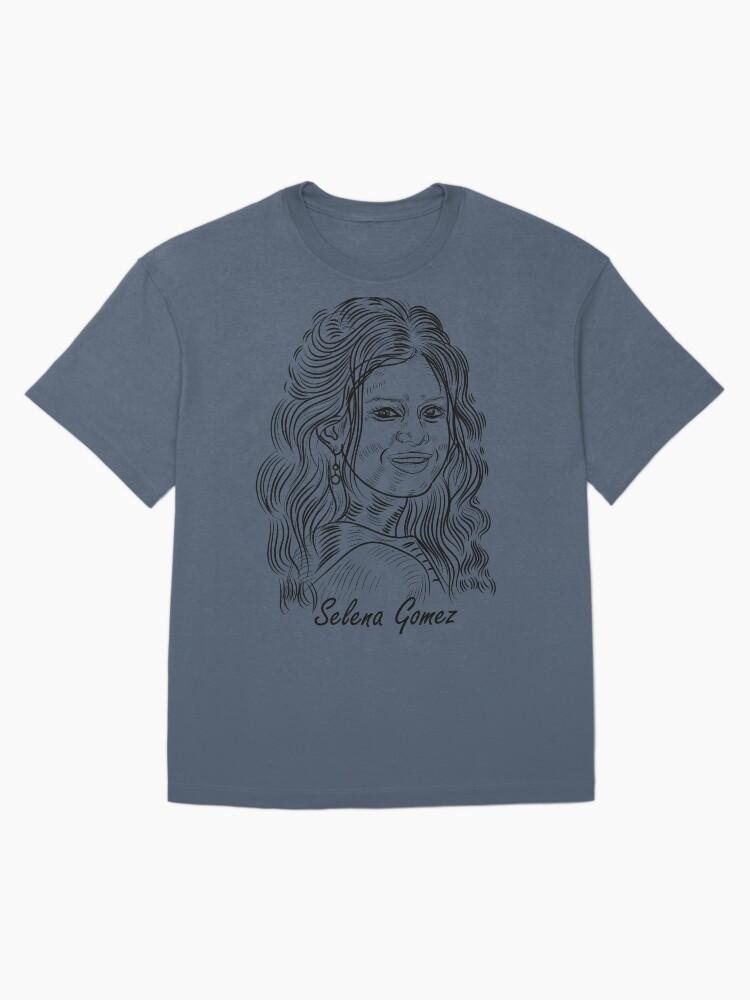 Selena Gomez sketch portrait t-shirt Oversized T-Shirt