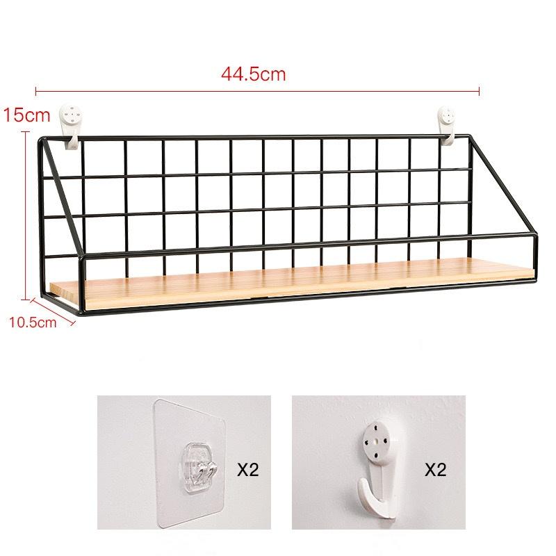 Настенные полки без сверления, деревянная подвесная полка для гостиной, спальни, корзина для хранения, настенные украшения, стойки-органайзеры