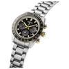 Seiko Prospex Часы с солнечным кварцевым механизмом и стальным ремешком 41,4 мм Мужские часы Черный циферблат SSC941P1
