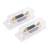 ACROPIX Transparent 100A ANL Fuse with In-Line Holder Universal Electrical Protection Fuse for Car Audio Video Stereo Gold Tone 2pcs