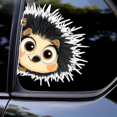 DK708# Милые Ежики Наклейки на Автомобиль Бампер Окно Животные Наклейки Авто Аксессуары Водонепроницаемый Виниловый Материал