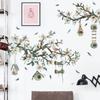 Свежая Магнолия Наклейки на стену Спальня Диван Фон Наклейка на стену Птичье гнездо Цветок Растение Наклейка на стену