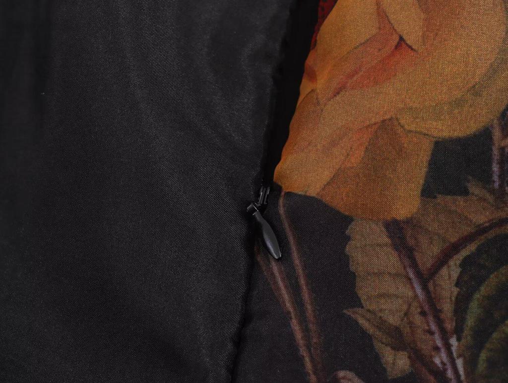 2024 Autumn Women's European-American Fashion Tulip Print Organza Skirt