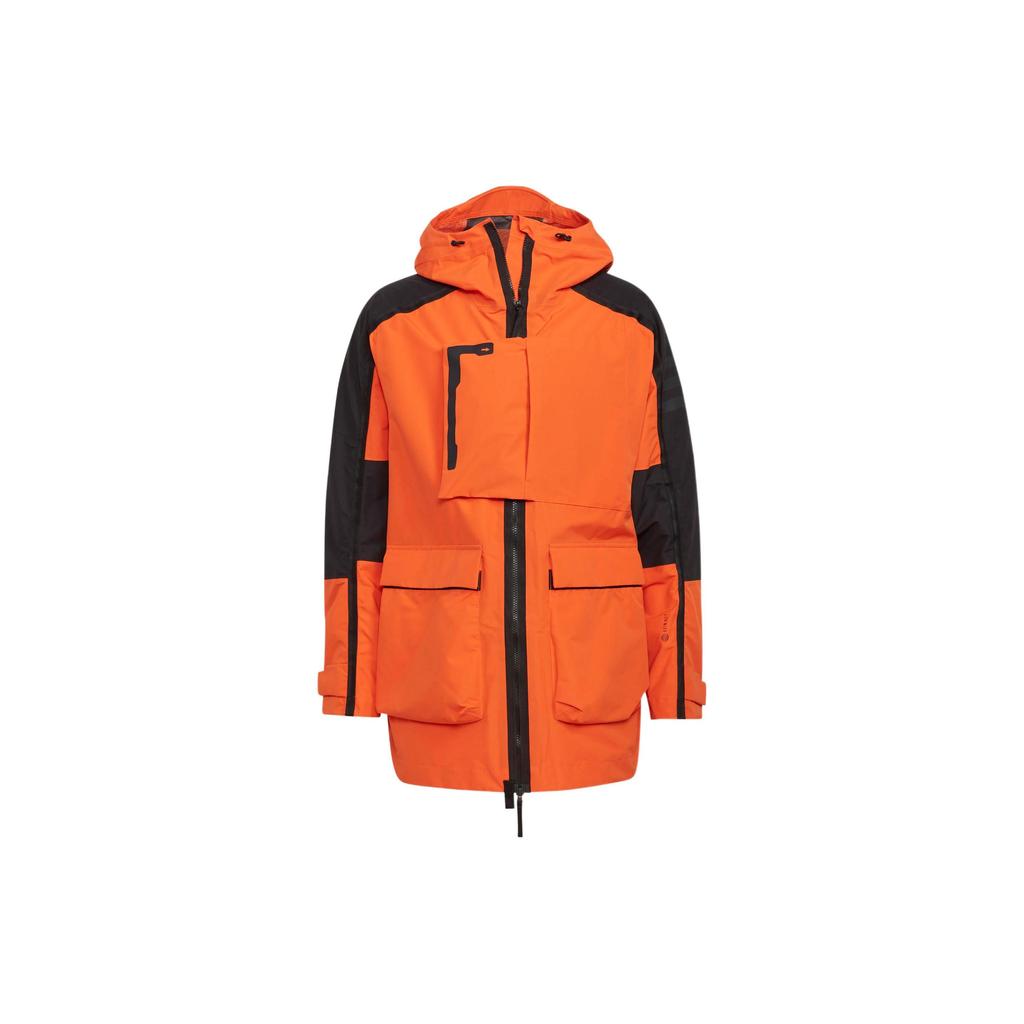 Adidas Terrex C Xploric Parka With Multiple Pockets And Zip Hood Men Jackets Orange HG8573