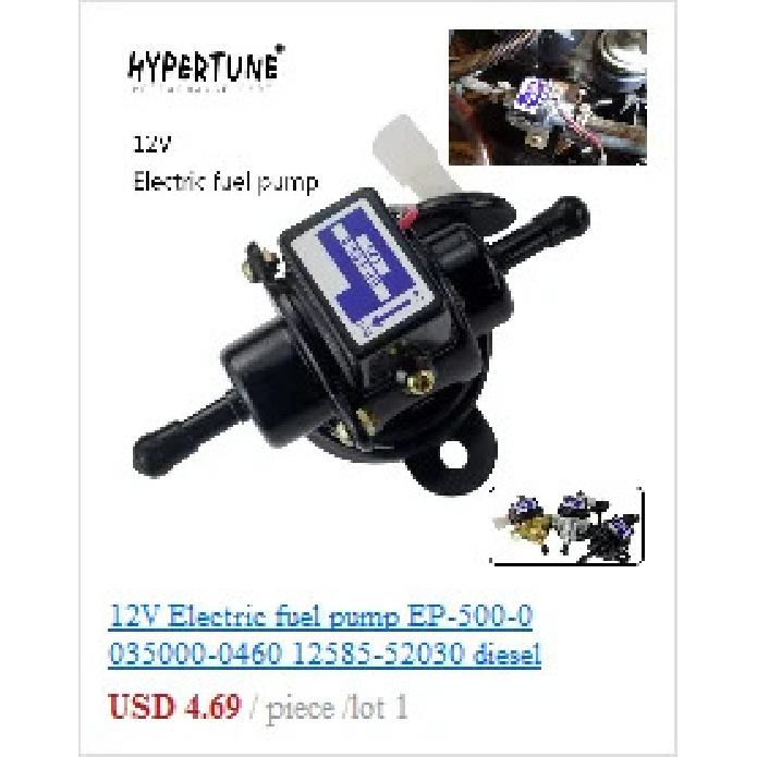 Universal Diesel Petrol Gasoline 12V 24 V Electric Fuel Pump HEP-02A Low Pressure For Most Car Carburetor Motorcycle ATV HEP02A
