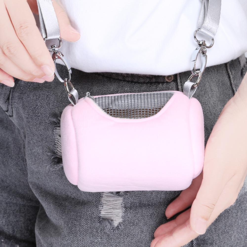 PCS Portable Guinea Pig Flannelette Shoulder Strap Pet Travel Bag Small Pet Hamster Carrier-Handbag