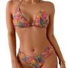 Женский пляжный бикини с европейским и американским принтом 2025 - Сексуальный раздельный купальник для горячих источников