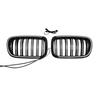 Black Front Bumper Kidney Grill Grille Fit  X3 F25 2011-2014 Dual Line